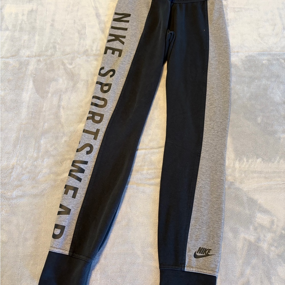 Nike Black and Gray Sportswear Joggers